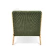 SICAAN - Sicaan Fauteuil scandinave vintage MARIE velours côtelé kaki et bois - vignette