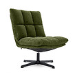 SICAAN - Sicaan Fauteuil pivotant moderne TAO velours côtelé kaki - vignette