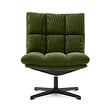 SICAAN - Sicaan Fauteuil pivotant moderne TAO velours côtelé kaki - vignette