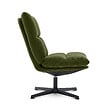 SICAAN - Sicaan Fauteuil pivotant moderne TAO velours côtelé kaki - vignette