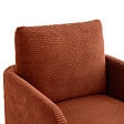 SICAAN - Sicaan Fauteuil design EMMA en velours côtelé terracotta - vignette