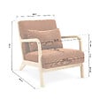 SICAAN - Sicaan Fauteuil scandinave vintage MARIE velours côtelé terracotta - vignette
