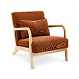SICAAN - Sicaan Fauteuil scandinave vintage MARIE velours côtelé terracotta - vignette