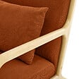 SICAAN - Sicaan Fauteuil scandinave vintage MARIE velours côtelé terracotta - vignette