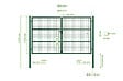 CASANOOV - Casanoov Portail battant grillagé rigide L.3 m OLGA H.180  cm Vert - vignette