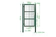 CASANOOV - Casanoov Portillon grillagé 1m RAZO H.180  cm Vert - vignette