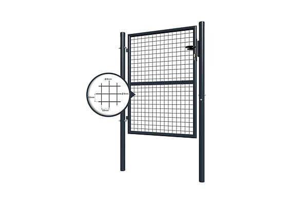 CASANOOV - Casanoov Portillon grillagé 1m OLGA H.130  cm Gris - large