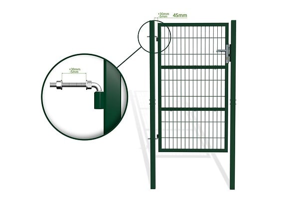 CASANOOV - Casanoov Portillon grillagé 1m RAZO H.160  cm Vert - large