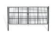 CASANOOV - Casanoov Portail battant grillagé gris OLGA 4 m H.180 cm - vignette