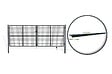 CASANOOV - Casanoov Portail battant grillagé 4 m OLGA H.150  cm Gris - vignette
