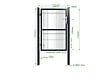 CASANOOV - Casanoov Portillon grillagé 1m RAZO H.140  cm Gris - vignette