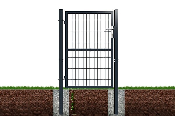 CASANOOV - Casanoov Portillon grillagé 1m RAZO H.140  cm Gris - large