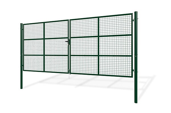CASANOOV - Casanoov Portail battant grillagé vert OLGA 4 m H.180 cm - large