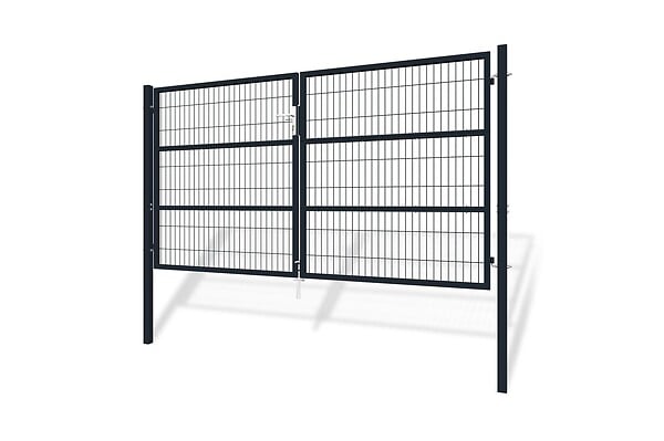 CASANOOV - Casanoov Portail battant grillagé 3 m RAZO H.160  cm Gris - large