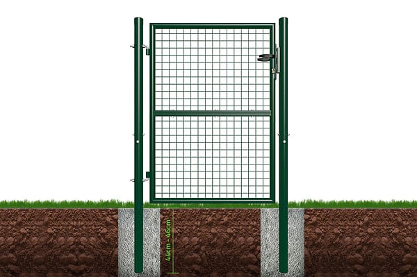 CASANOOV - Casanoov Portillon grillagé 1m OLGA H.130  cm Vert - large