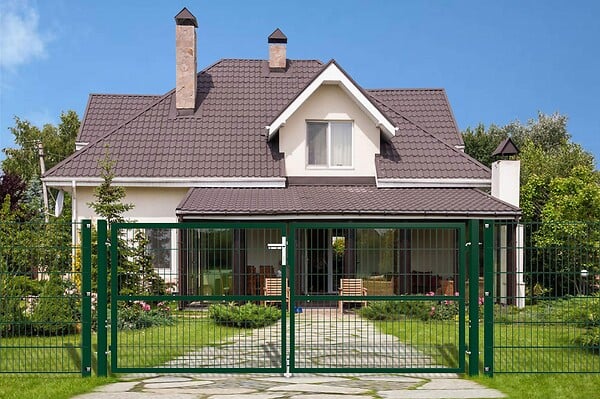 CASANOOV - Casanoov Portail battant grillagé 3 m RAZO H.120  cm Vert - large