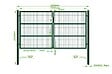 CASANOOV - Casanoov Portail battant grillagé 3 m RAZO H.160  cm Vert - vignette
