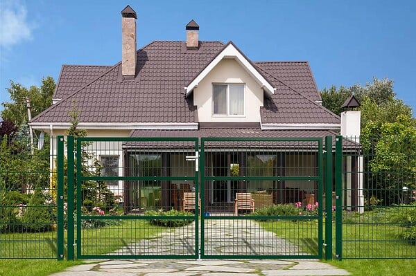 CASANOOV - Casanoov Portail battant grillagé 3 m RAZO H.140  cm Vert - large