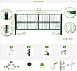 CASANOOV - Casanoov Portail battant grillagé vert RAZO 4 m H.140 cm - vignette