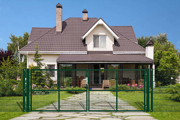 CASANOOV - Casanoov Portail battant grillagé vert RAZO 4 m H.140 cm - large