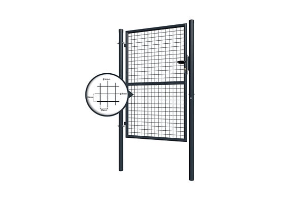CASANOOV - Casanoov Portillon grillagé 1m OLGA H.150  cm Gris - large
