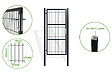 CASANOOV - Casanoov Portillon grillagé 1m RAZO H.200  cm Gris - vignette