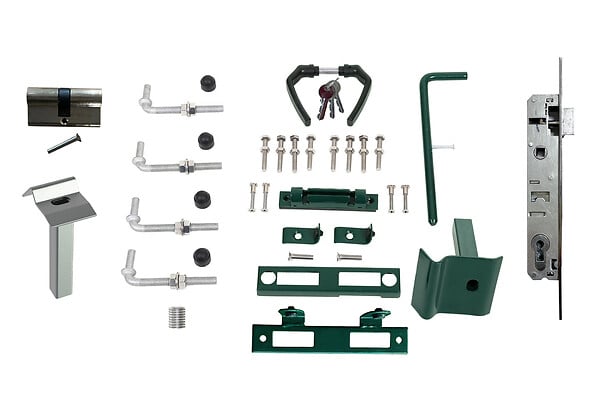 CASANOOV - Casanoov Portail battant grillagé vert RAZO 3 m H.180 cm - large