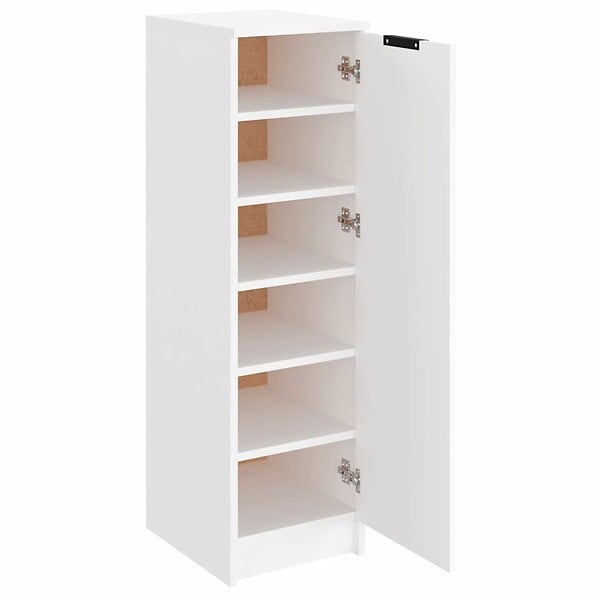 VIDAXL - vidaXL Armoire à  chaussures Blanc 30x35x100 cm Bois d'ingénierie - large