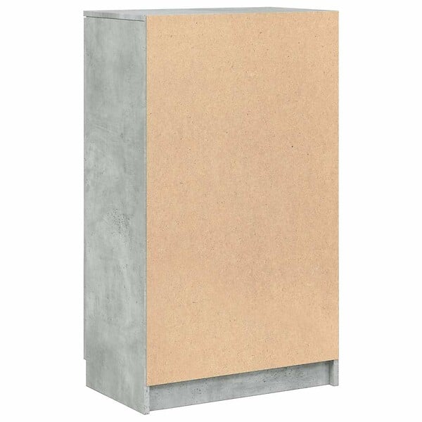 VIDAXL - vidaXL Armoire à  chaussures Gris béton 59x35x100 cm Bois d'ingénierie - large