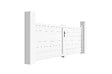 CASANOOV - Casanoov Portail battant 3 m EIGER H.115  cm + Portillon 1m EIGER H.115  cm aluminium blanc - vignette