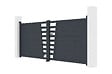 CASANOOV - Casanoov Portail battant aluminium gris CERVINA 3,5 m hauteur 140  cm - vignette