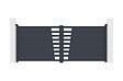 CASANOOV - Casanoov Portail battant aluminium gris CERVINA 3,5 m hauteur 140  cm - vignette