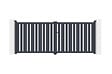 CASANOOV - Casanoov Portail battant 3,5 m VEYMONT H.140  cm aluminium gris - vignette