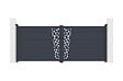 CASANOOV - Casanoov Portail battant aluminium gris CERVINA RUIVO 3,5 m hauteur 140  cm - vignette