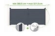 CASANOOV - Casanoov Portail battant ajustable en largeur 3 m EIGER H.140  cm alu gris - vignette