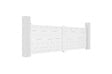 CASANOOV - Casanoov Portail battant 3,5 m EIGER H.115  cm alu blanc + motorisation BUNKER B500 - vignette