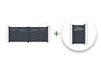 CASANOOV - Casanoov Portail battant 4 m HALTI H.160  cm + Portillon 1m HALTI H.160  cm aluminium gris - vignette