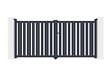CASANOOV - Casanoov Portail battant 3 m VEYMONT H.140  cm aluminium gris - vignette