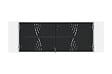 CASANOOV - Casanoov Portail battant acier 3 m NALI VELETA H.120  cm noir + Portillon H.120  cm noir - vignette