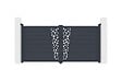 CASANOOV - Casanoov Portail battant aluminium gris CERVINA RUIVO 3 m hauteur 140  cm - vignette
