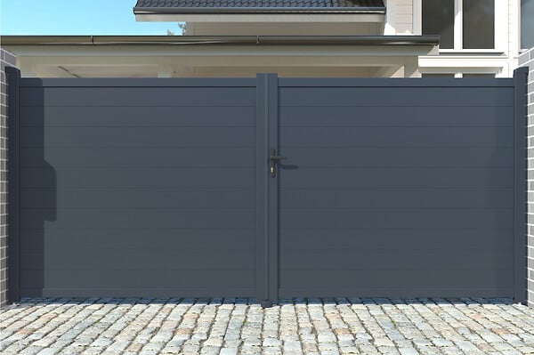 CASANOOV - Casanoov Portail battant motorisé 3,5 m EIGER H.180  cm + Motorisation TANKER B700 - large