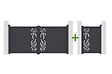 CASANOOV - Casanoov Portail battant 3 m FOLYA H.140  cm + Portillon 1m FOLYA H.140  cm aluminium gris - vignette