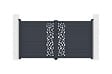 CASANOOV - Casanoov Portail battant aluminium battant 3 m RUIVO H.160  cm gris - vignette
