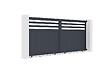 CASANOOV - Casanoov Portail coulissant 3,7 m NEVIS H.160  cm aluminium gris - vignette