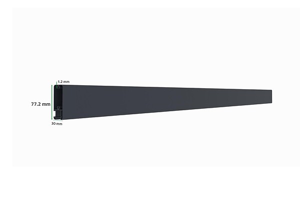 CASANOOV - Casanoov Portail coulissant 3,7 m NEVIS H.160  cm aluminium gris - large