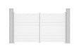 CASANOOV - Casanoov Portail battant 3 m EIGER H.180  cm aluminium blanc - vignette