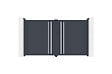 CASANOOV - Casanoov Portail battant 3 m GIONA H.180 aluminium gris - vignette