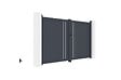 CASANOOV - Casanoov Portail battant 3 m GIONA H.180 aluminium gris - vignette