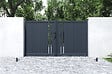 CASANOOV - Casanoov Portail battant 3 m GIONA H.180 aluminium gris - vignette