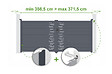 CASANOOV - Casanoov Portail battant ajustable en largeur 3,4 m HALTI H.160  cm alu gris - vignette